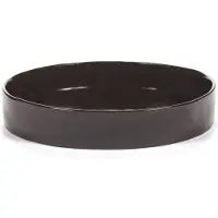 Serax Tiefer Teller La Mère Tableware by Marie Michielssen Dark Brown L 25 cm