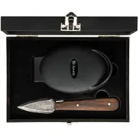 Laguiole Østerskniv Laguiole Wenge Sort Stonewash Sæt Sdv