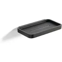 Zone Denmark Badezimmerablage Rim Black 22 x 11 x 2 cm