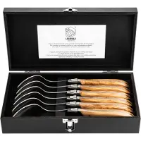 Laguiole Löffel Luxury Line Olivenholz (6-teilig)