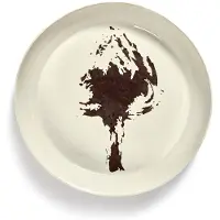 Serax Servierteller Feast Tableware by Ottolenghi White Artichoke Black L 44,5 cm