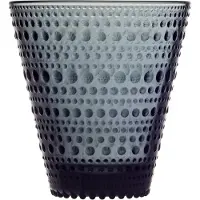 Iittala Wasserglas Kastehelmi Dunkelgrau 300 ml (2er-Set)