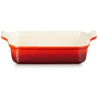 Le Creuset Auflaufform Le Creuset Rechteckig Kirschrot 26 cm
