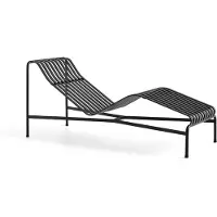 HAY Gartenliege Palissade Chaise Longue Anthracite