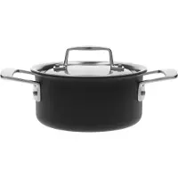 Demeyere Kochtopf Black 5 mit Deckel Schwarz 16 cm