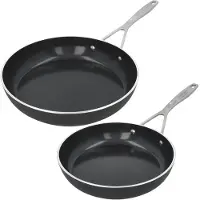Demeyere Alu Industry 3 Bratpfannenset - Induktion - Pfannenset 24 cm + 28 cm - Ceraforce Antihaftbeschichtung - PTFE-frei