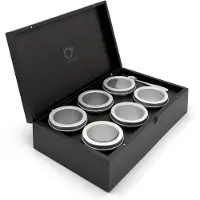 Bredemeijer Teedose Bambus Schwarz Silber (8-Teilig)