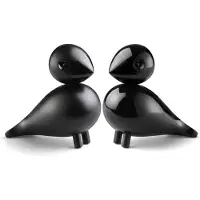 Kay bojesen HolzFiguren - Turtelduer - 9 cm - Schwarz - - One Size - Dekoration