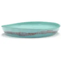 Serax Servierschale Feast Tableware By Ottolenghi Light Blue M 36 x 36 x 6 cm