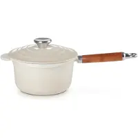Le Creuset Kochtopf Le Creuset Cast Iron with Lid Meringue 18 cm