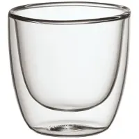 Villeroy & Boch Thermoglas "Doppelwandiger Becher Manufacture Rock 60 ml transparent"