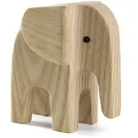 Novoform Holzfigur - Baby Elephant - Natural Ash - - One Size - Dekoration