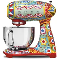 Smeg SMF03DGAU Special Color Edition KÃ1/4chenmaschine, Edelstahlgehäuse, 800 Watt, 4,8 l Behälter, 10 Geschwindigkeiten