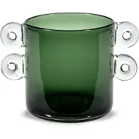 Serax Vase Wind & Fire by Marie Michielssen Dark Green 27,0 x 27,0 x 17,5 cm