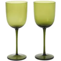 Ferm Living Weißweinglas Host Moss Green 300 ml (2er-Set)
