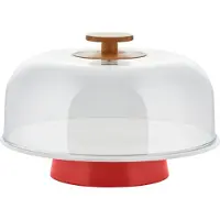 Alessi Tortenplatte MATTINA rot