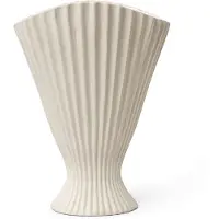Ferm Living Fountain Vase Large Off-White - , Fountain, Weiß, Keramik