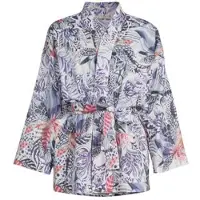 DIDI Kimono In Offwhite With Azur Fusion Print Größe: 38-40 | Bademäntel Outlet | Damen | Weiß