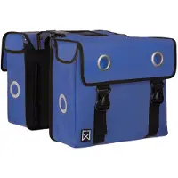 Willex Doppelte Gepäckträgertasche aus beschichtetem Canvas 40 L