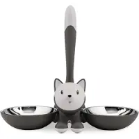 Alessi Futternapf für Katzen Tigrito Grey