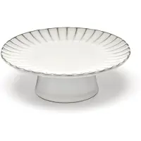 Serax Tortenplatte Inku Tableware White M 21 x 21 x 8 cm