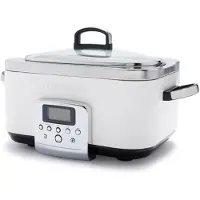 Greenpan Slowcooker 6 Liter 48 x 34 cm Edelstahl Cloud Cream
