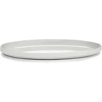 Serax Frühstücksteller Passe-Partout Tableware by Vincent Van D Matt White M Ovale 29 x 18 cm