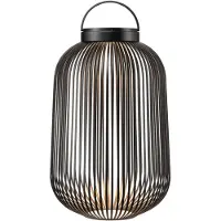 Blomus Lito Portable LED Außenleuchte L Black , dimmbar, Schwarz, für Terrasse, Aluminium