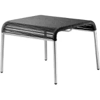 FDB Møbler - M20L Teglgård Hocker Outdoor, Kordel schwarz