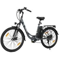 Touroll Breezi B1 E-Bike 250W, 90 km Reichweite, Shimano 7-Gang, 100 mm Federgabel, 25 km/h, Tiefeinsteiger