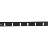 Efbe-Schott Frontblende 6 x SC Duplex/LC Quad -- vertikal, schwarz