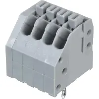 Wago 250-404 Leiterplattenklemme,Drücker,0,5 mm2,grau 250404 - 100 Stück
