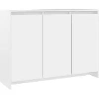 vidaXL Sideboard Weiß 102x33x75 cm Holzwerkstoff