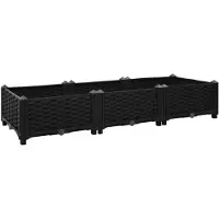 vidaXL Hochbeet 120x40x23 cm Polypropylen