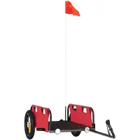 vidaXL Fahrradanhänger Rot Oxford-Gewebe und Eisen