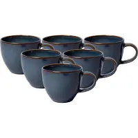 Villeroy & boch like. by Vorteilset 6 Stück Crafted Denim Espressotasse Premium Porcelain blau 1951681420
