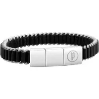 Police Armband Synthesis Schwarz/Silber