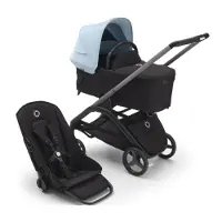 Bugaboo Dragonfly 2-in-1-Kinderwagen - Midnight Black Stoff