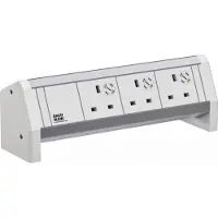 Bachmann DESK ws 3xUK 45° GST18 RAL9010