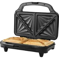 Progress Petra XL Sandwichmaker, BPA-frei, leicht zu reinigende Doppelplatten mit Antihaftbeschichtung, 900 W, automatische Temperaturkontrolle
