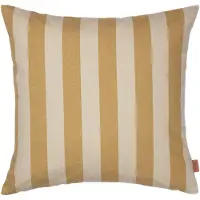 Ferm Living - Strand Outdoor Kissen, 50 x 50 cm, warm yellow / parchment