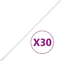 vidaXL Installationsrohre 10x10 mm 30 m PVC