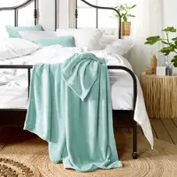 De Witte Lietaer Tagesdecke Snuggly Mint-150 x 200 cm