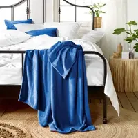 De Witte Lietaer Tagesdecke Snuggly Lapis Blue-150 x 200 cm