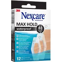 3M Nexcare Max Hold waterproof Pflasterstrips 3 Grö. 12 St Pflaster