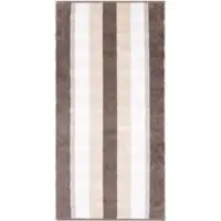 Cawö Gästehandtuch Noblesse Stripes Walnut (6er Set)