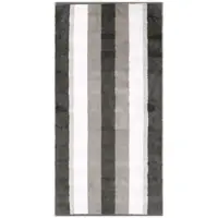 Cawö Gästehandtuch Noblesse Stripes Antracite (Set von 6 Stück)