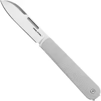 Real Steel Barlow RB5, 8021I Droppoint N690, Ivory G10, Slipjoint-Taschenmesser