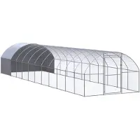 vidaXL Outdoor-Hühnerstall 3x12x2 m Verzinkter Stahl