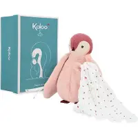 Kaloo Kuscheltier Pinguin rosa mit Kusstuch - Plüsch Geschenk Baby